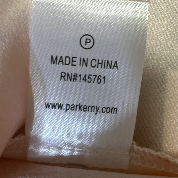 PARKER Eve Combo Sleeveless Layered Dress in Blush Pink Silk Sz XS - Picture 10 of 13